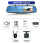 4.3 Inch 1080P Night Vision Camera Dual Lens DVR  Rearview Mirror Dashcam Car Dvr Dash Camera Car Video Recorder Auto Bluck Box