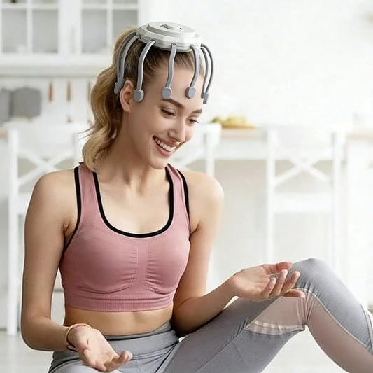 2026 Ultra Scalp Massager, Head Massager Stress Release Massager with 8-FrequencyVibratingContacts360 DegreePortableRechargeable
