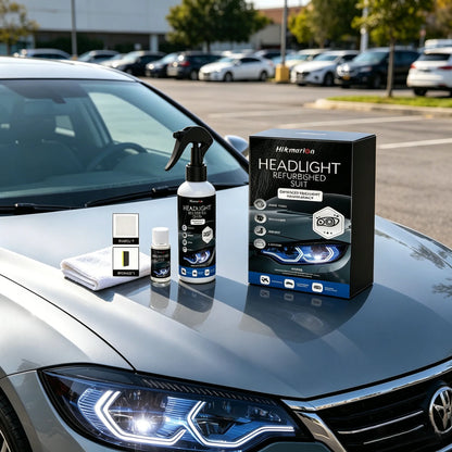 Car Headlights Restoration Kit Repair Scratches Restore Clarity-Car Lens Remover Oxidation Headlight Refurbish Tool Polish Spray