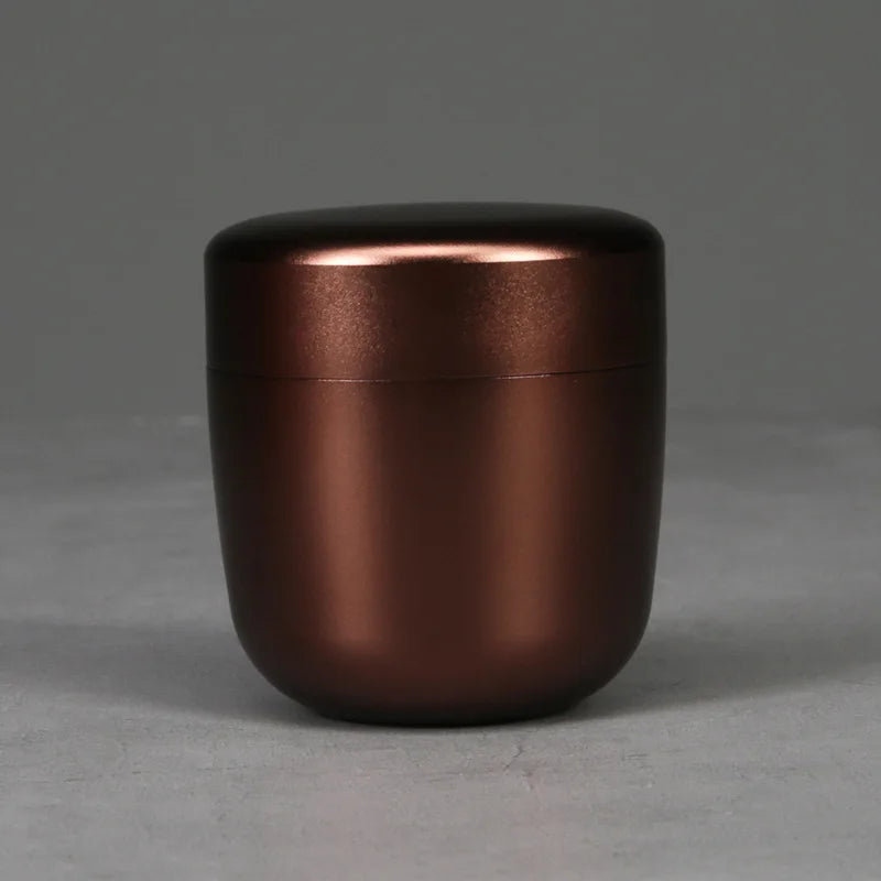 Hot Sale L8 Ashes Aluminum Alloy Capsule Mini Keepsake Iron Urn Funeral Casket Pet Urn Human pet memorials and gifts