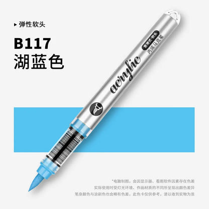 1 PC 120 Colors Acrylic Paint Marker Pens Professional Drawing Pens for Graffiti Manga School Aesthetic Stationery Art Supplies