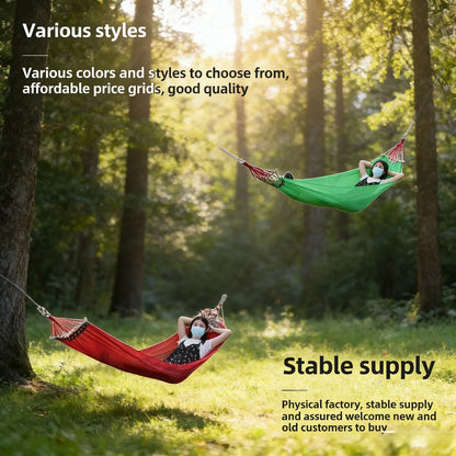 Campout outdoor hammock, anti-fall camping travel item, outdoor for all ages multi-purpose for the yard