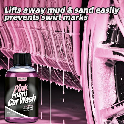 Pink Foaming Extreme Bodywash & Wax Foaming Car Wash Soap, (Works with Foam Cannons/Guns or Bucket Washes) For Cars, Trucks