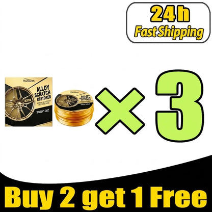 Car Wheel Rim Scratch Repair Paste Aluminum Alloy Hub Surface Restorer Auto Wheel Refinish Touch‑Up Fill Repair Dope