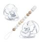 Newborn Silicone Pacifier Clip Chain Baby Dummy Silicone BPA Free Toddler Teether Infant Soother Nipple Baby Shower Gift