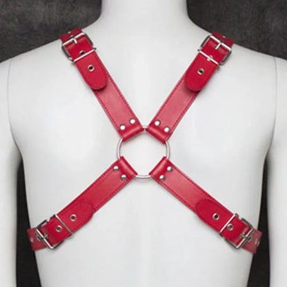 Fetish Men Leather Arm Harness Belt BDSM Gay Body Bondage Sex Lingerie Arm Harness Strap Sexual Gay Clothes for Stage Rave Club