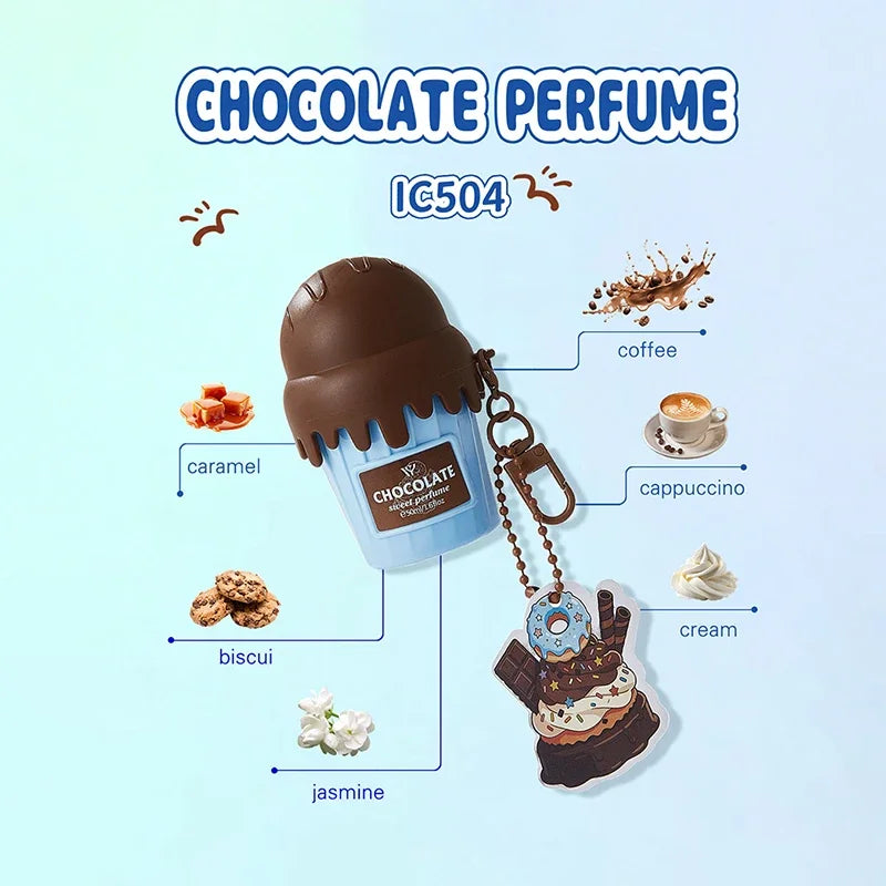 Dubai Arabia Gourmet Eau De Toilette 50ml Cherry Croissant Strawberry Chocolate Scent Cute Delicate Pendant Body Perfume Spray