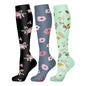 3/6Pairs Compression Socks Outdoor Sports Riding Compress Stretch Stockings Nurse Calf Pressure Leg Socks Swollen Varicose Veins