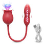 Sexy Adult Female Rose-Sucking Dildo Vibrator Women Nipple Clit Stimulator Vibrating Penetration Vagina Vibrator Erotica Toys