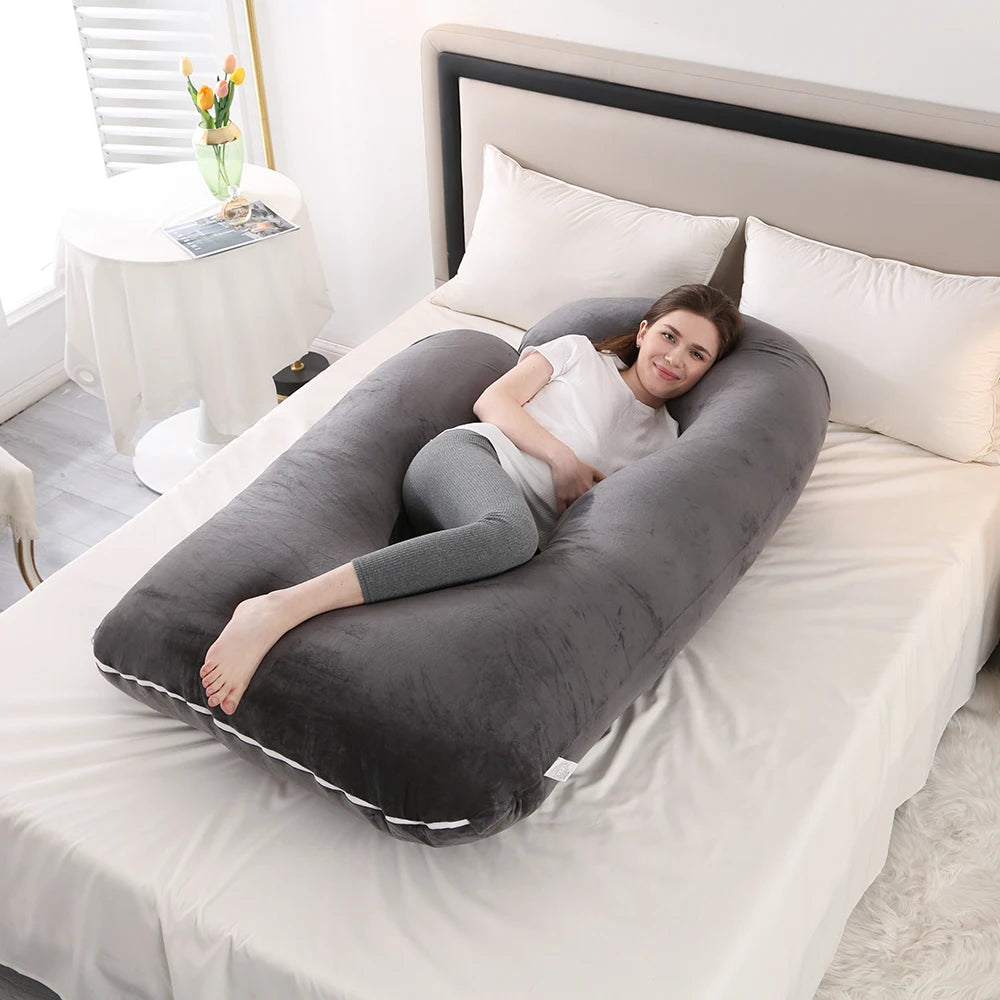 PANGDUBE G Shaped Pregnancy Pillow Waist Support for Pregnant Women Maternity Breastfeeding Cushion Cotton 3KG Body Pillow