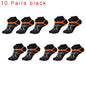 5 Pairs High Quality Socks Men Summer Outdoor Casual Cotton Socks Short Breathable Black Ankle Socks Run Sports Socks Size 38-45