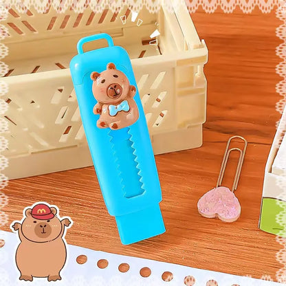 Kawaii Stationery Aesthetic stationery Office supplies school items Gift for kids Eraser  Cute Capybara  Eraser funny Rubber