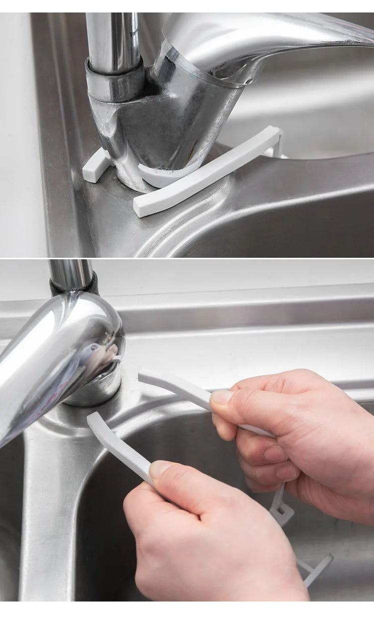 Durable Sink Caddy Sink Sponge Holder Small Kitchen Bathroom Metal Organizer Liquid Dish Drainer Faucet Rack Shower Convenient