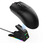ATTACK SHARK X1 Gaming Mouse with Magnetic Charging Dock, PixArt PAW3395PRO Gaming Sensor, 40000DPI,53g, 100M Microswitches