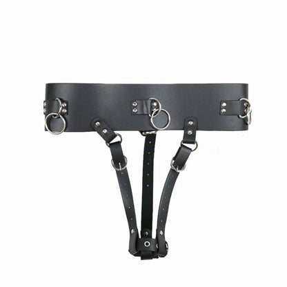 Adjustable Chastity Devices Harness Leather Sexy Belt Female Masturbator Leather Penis Bondage BDSM Restraints Sex Toys Adults