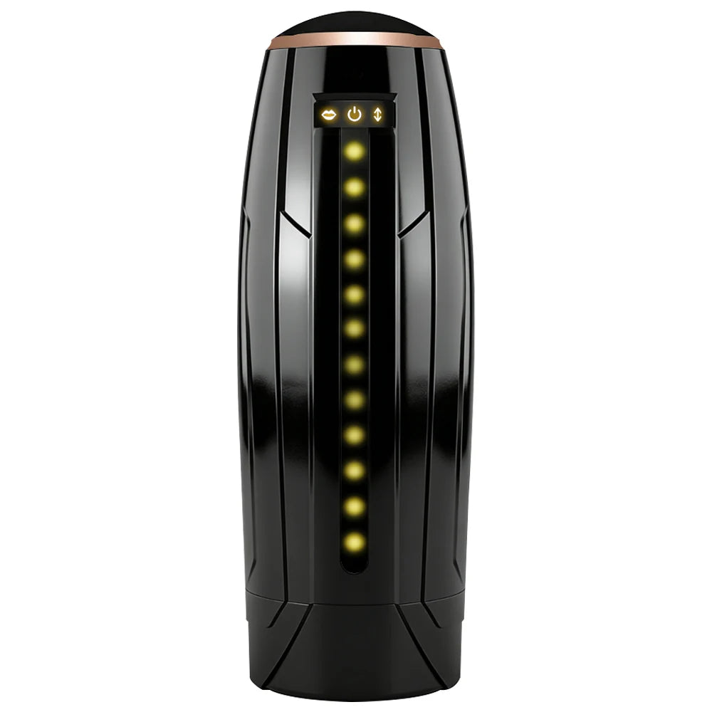 Electric 10 Frequency Telescopic Sucking Vibration Massagator Male Penis Desensitization Training Masturbator Adult Products