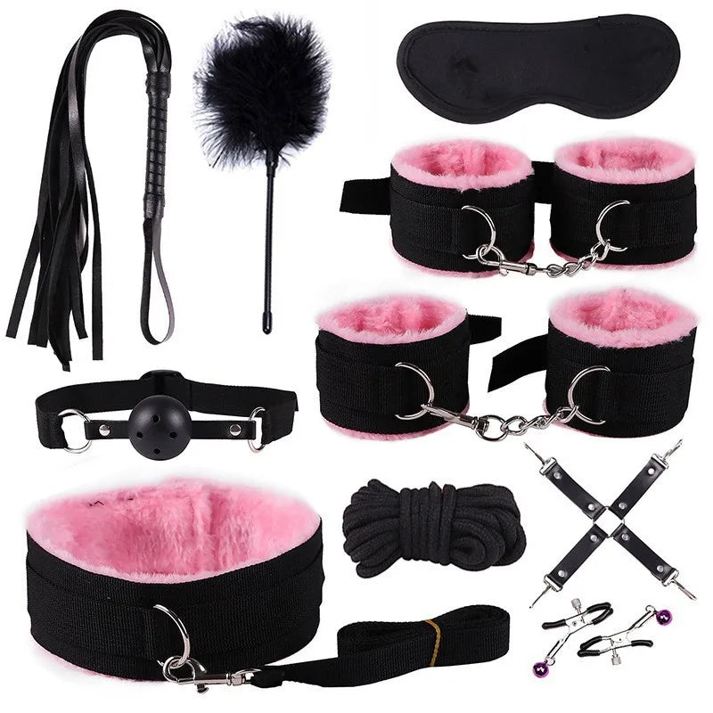 Enchanting SM Plush 10 Piece Set Alternative Plush 7 Piece Set Adult Binding and Binding Toys Flirting Supplies toys