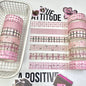 MINKYS 6pcs/lot Kawaii Retro Pink Star Decorative Tape Roller Set Cute Cartoon Creative Washi Tape School Stationery