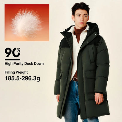 Semir Down Jacket Men 2026 New Waterproof Thick Outerwear Long Length Winter Clothing Couple