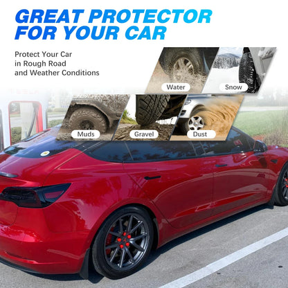 4pcs Universal Car Fender Mud Flaps Splash Guards MudFlaps Front Rear Wheel Mudguards Auto Accessories Splash Guards MudFlaps