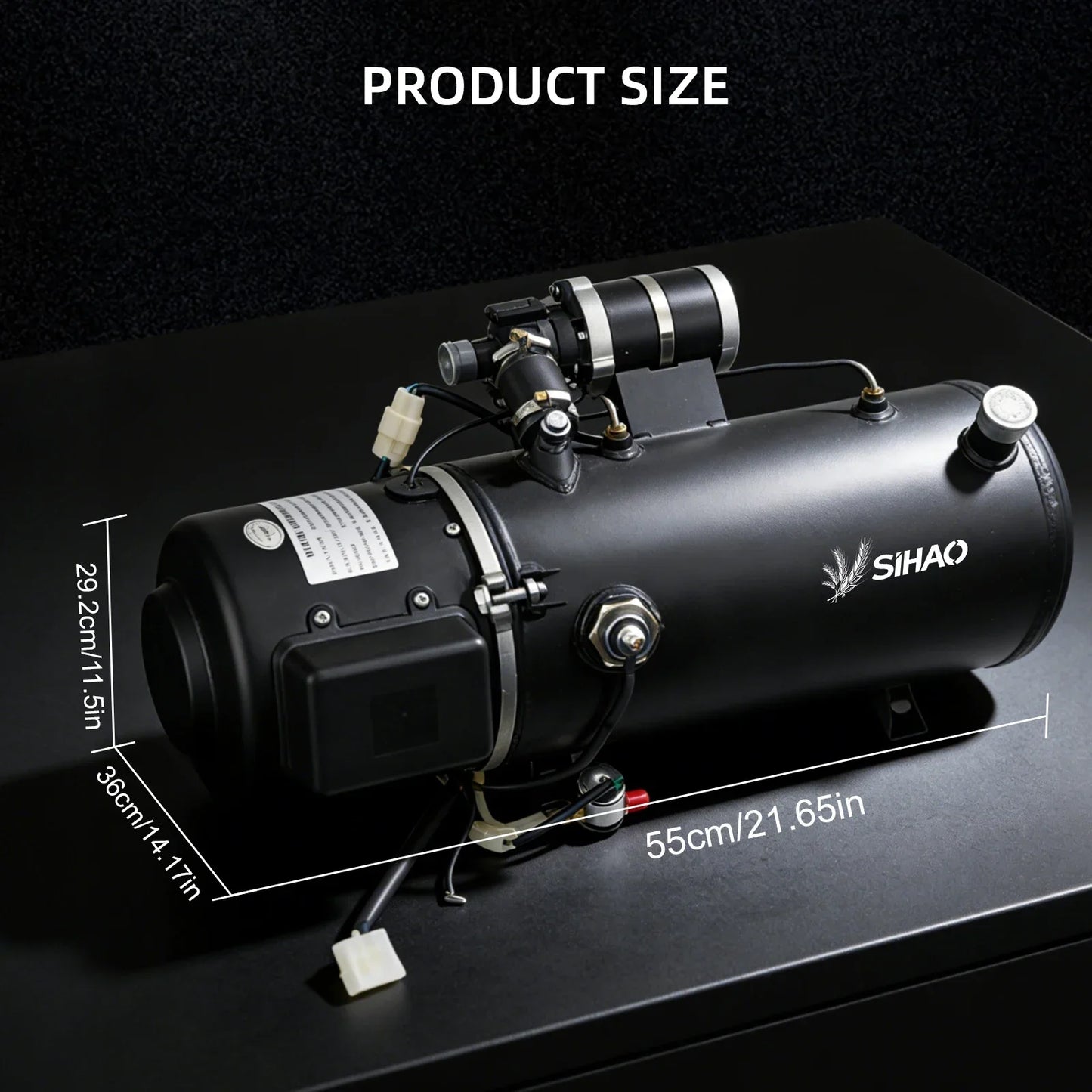 SIHAO 5KW/16.3KW Liquid Fuel Parking Heater Vehicle Auxiliary Heater for Engine Startup Cabin Heating and Windshield Anti-Frost Applications
