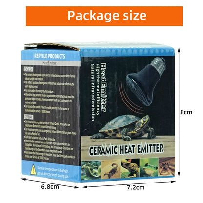 25/50/75/100W E27 Pet Heating Lamp 110V 220V Infrared Ceramic Emitter Heat Light Bulb Pet Brooder Chickens Reptile Lamp 1PC