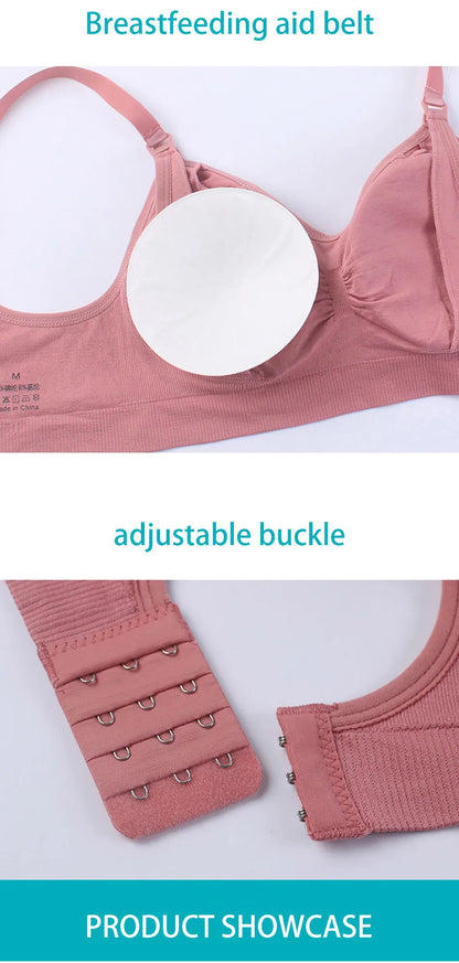 Breathable Maternity Pregnant Bras Comfort Breastfeeding Sleep Bralette Women Wireless Seamless Nursing Underwear
