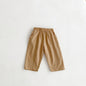 Toddler Girl Cotton Pleated Harem Pants 1-6Y Kids Boys Solid Color Casual Roll Up Trousers Comfy Elastic Waist Kids Bottoms