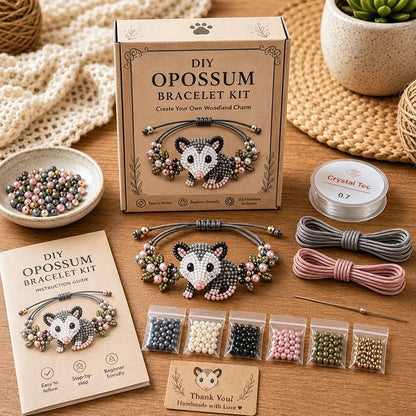 DIY Beaded Bracelet Making Kit,All in 1 Jewelry Making Set Beginner-Friendly Beaded Animal Making Kits,(Non Finished Products)