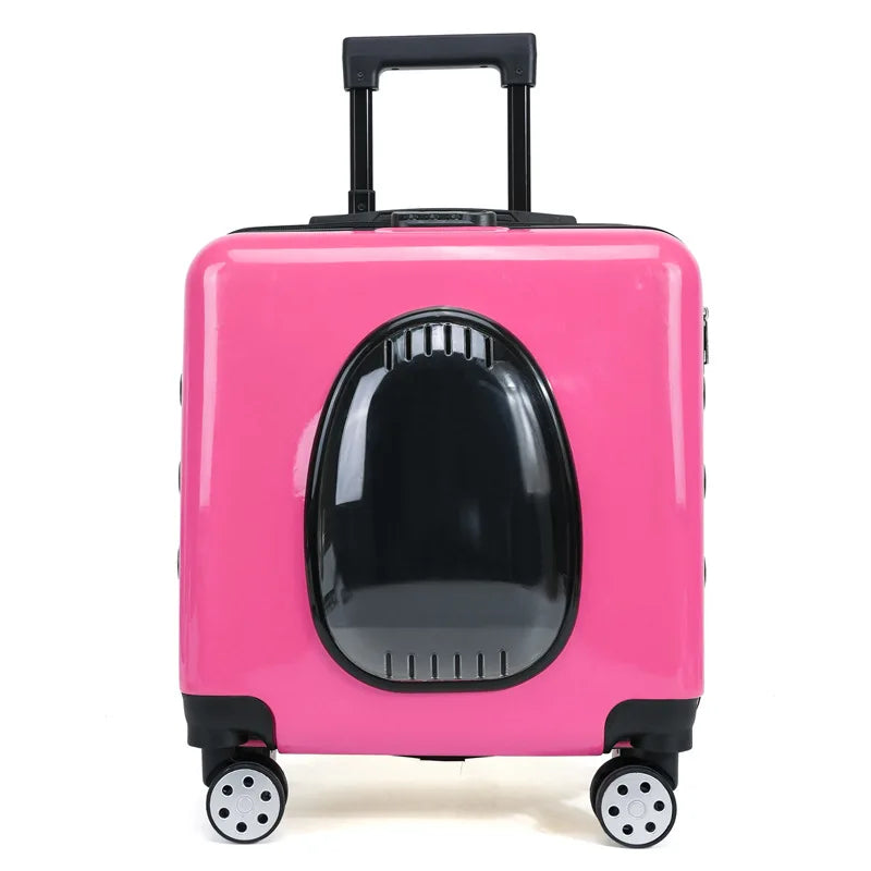 2026 New Multi Functional Small Pet Breathable Box, Cat Suitcase, Comfortable Outdoor Pet Suitcase, Travel Suitcase