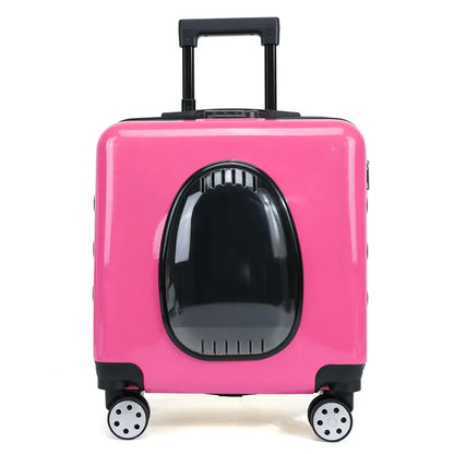 2026 New Multi Functional Small Pet Breathable Box, Cat Suitcase, Comfortable Outdoor Pet Suitcase, Travel Suitcase