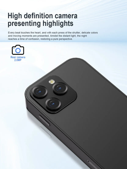 SERVO 15SE Mini Pocket Smartphone 3G WCDMA Dual SIM Android System 3.0" Display 2GB+16GB WiFi Hotspot GPS Face Unlock Bluetooth Play Store Type-C Camera Flashlight Small Palm Mobile Phones