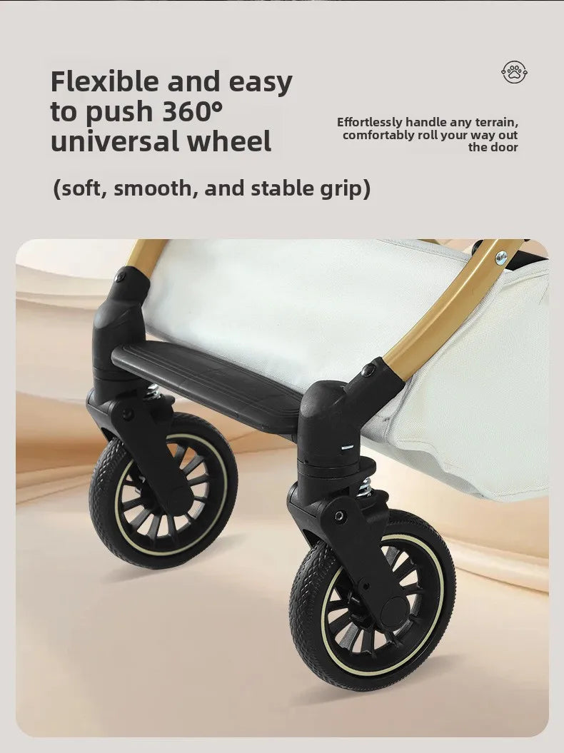 New Pet Stroller Dogs Cats Lightweight Foldable Outdoor Travel Small Medium Breed Teddy Poodle Pet Trolley Pet Stroller