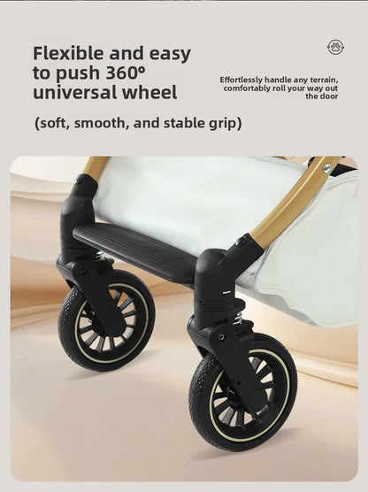 New Pet Stroller Dogs Cats Lightweight Foldable Outdoor Travel Small Medium Breed Teddy Poodle Pet Trolley Pet Stroller