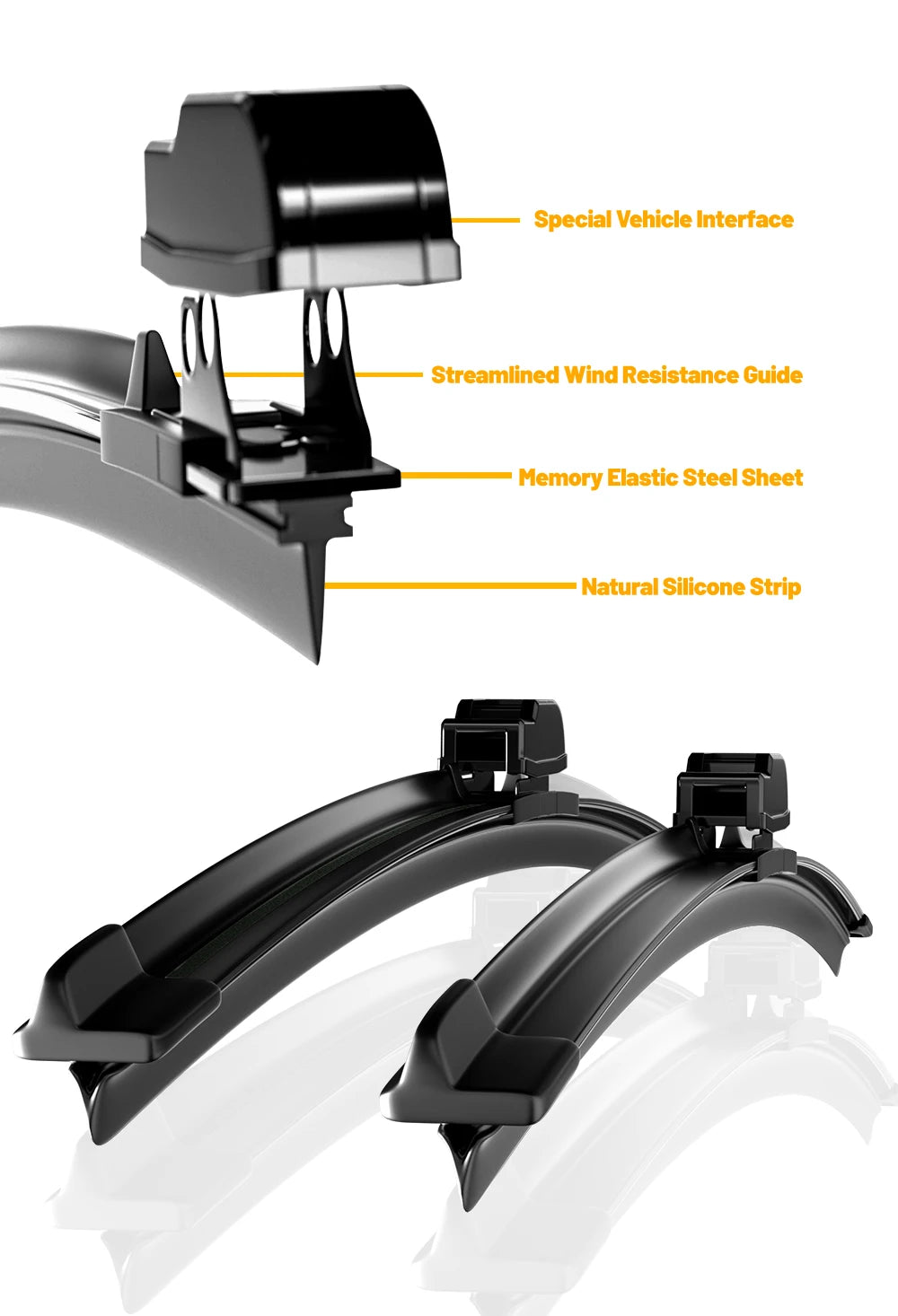 Wiper Front Wiper Blades For VW GOLF 6 Hatchback 2009 2010 2011 2012 Windshield Windscreen Front Window 24"+19" Accessories