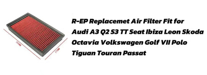 R-EP Replacement Air Filter For VOLKSWAGEN For VW GOLF 5 6 TOURAN TIGUAN SHARAN SCIROCCO PASSAT JETTA CC EOS 1K0129620 Can Clean
