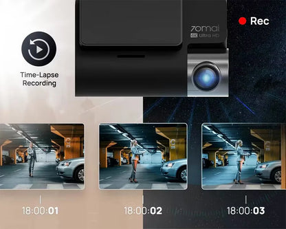 70mai 4K Dash Cam A810 Front Rear Set Suppor 4G Module LTE UP04 Remote Control GPS ADAS Car DVR 70mai A810 Car DVR