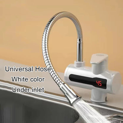 DMWD Tankless Electric Hot Water Heater Universal Hose Faucet Kitchen Instant Heating Tap Water Heater LED Temperature Display