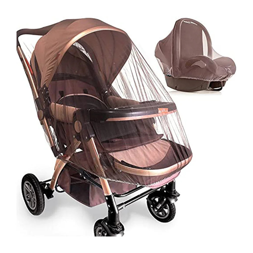 Portable Mini Crib Mosquito Net with Elastic Edge Fine Mesh Washable Bug Net Cover for Stroller And Bassinet