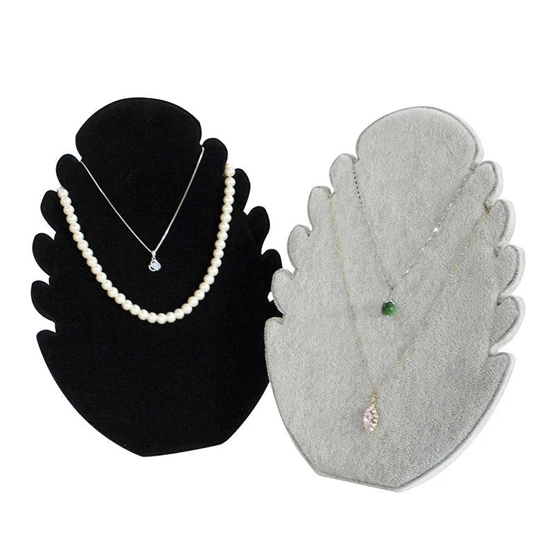 High-grade Velvet Necklace Display Stand Jewelry Showing Board Pendant Organizer for Jewellry Store Display Stand
