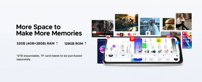 DOOGEE Note56 Pro Android 16 Gemini AI "battery 6150 mAh 32 Go RAM (4 + 28) 128 Go ROM Support Widevine L1