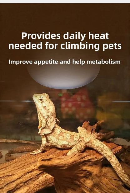 SuperRep Frosted UVA Reptile Heat Lamp-Daylight Basking Bulb for Tortoises & Bearded Dragons-Gentle Warming Light for Terrariums