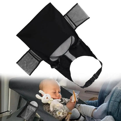 Travel Airplane Bed For Baby Pedals Bed Kids Airplane Seat Extender with Side Pocket Portable Foot Rest Hammock Car Sleep Crib