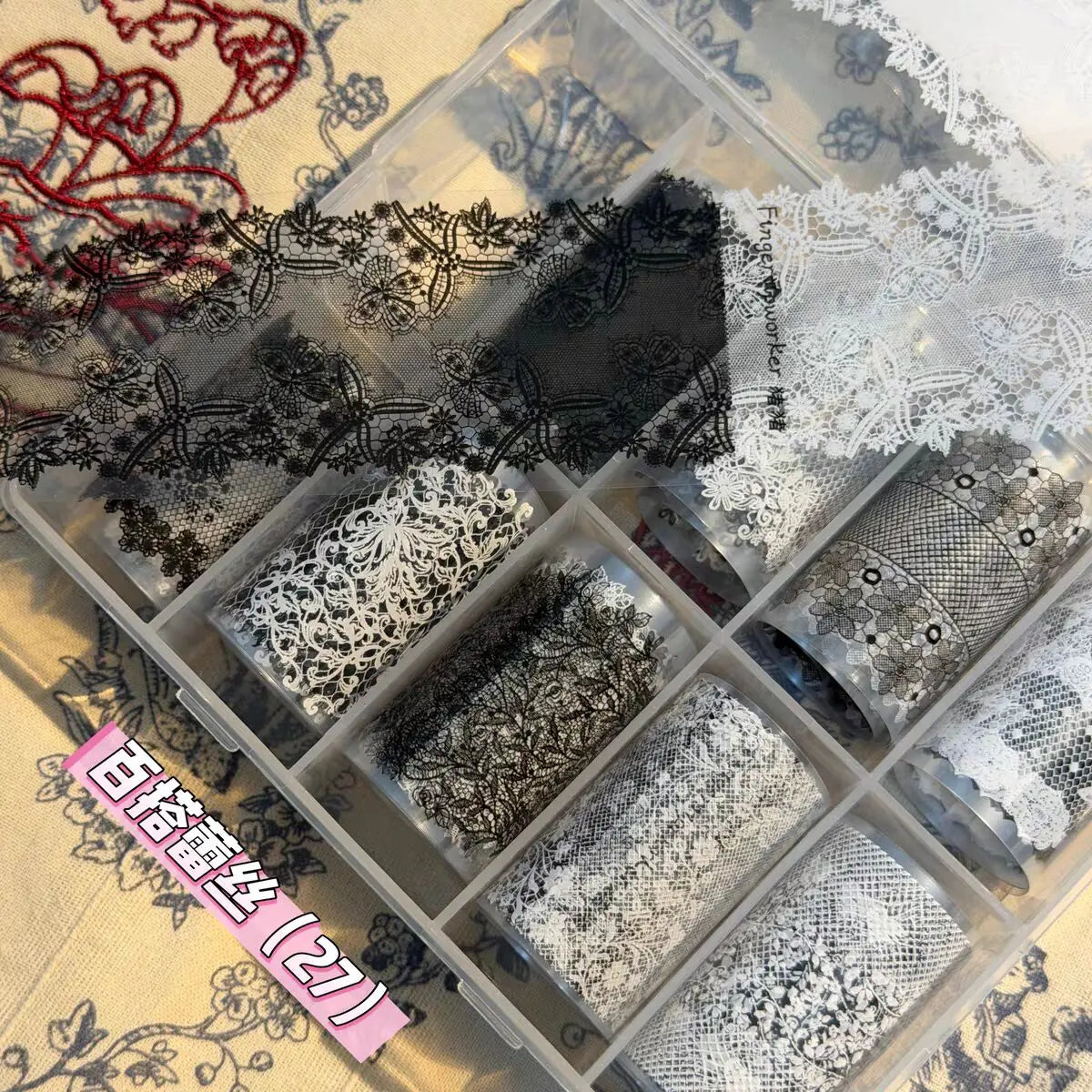 10Rolls Plaid Thousand-Bird Bow  Stars Nail Foils Transfer Paper  Nail Art Stickers  Manicure Set Decal  Nails Decoration