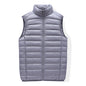 Men's Sleeveless Puffer Jacket 2023 New Autumn Spring Lightweight Water-Resistant Packable Men Down Vest Coat