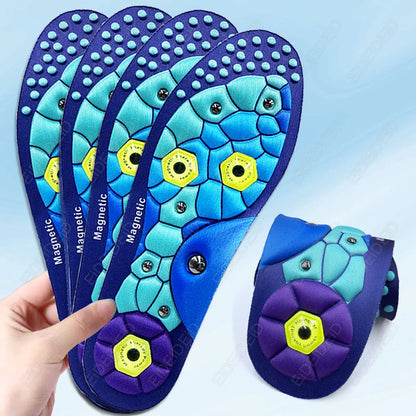 Magnetic Massage Insoles Acupressure Inserts Arch Support Orthopedic Acupressures Shoes Pads Relieve Tired for Men Women Unisex