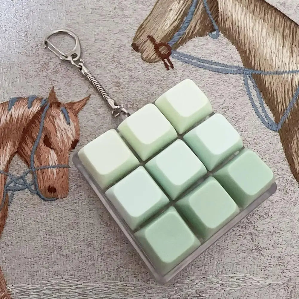 Fidget Decompression 1/4/5/9 Keyboard Key Toy Anti Stress Finger Keyboard Games For Adults Antistress Toys Boys Girls Keychain