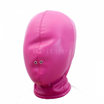 Soft PU Leather Headgear Mermaid Straitjacket Head Hood Body Harness Adjustable Leg Binder BDSM Restraint Sex Toy Slave Roleplay