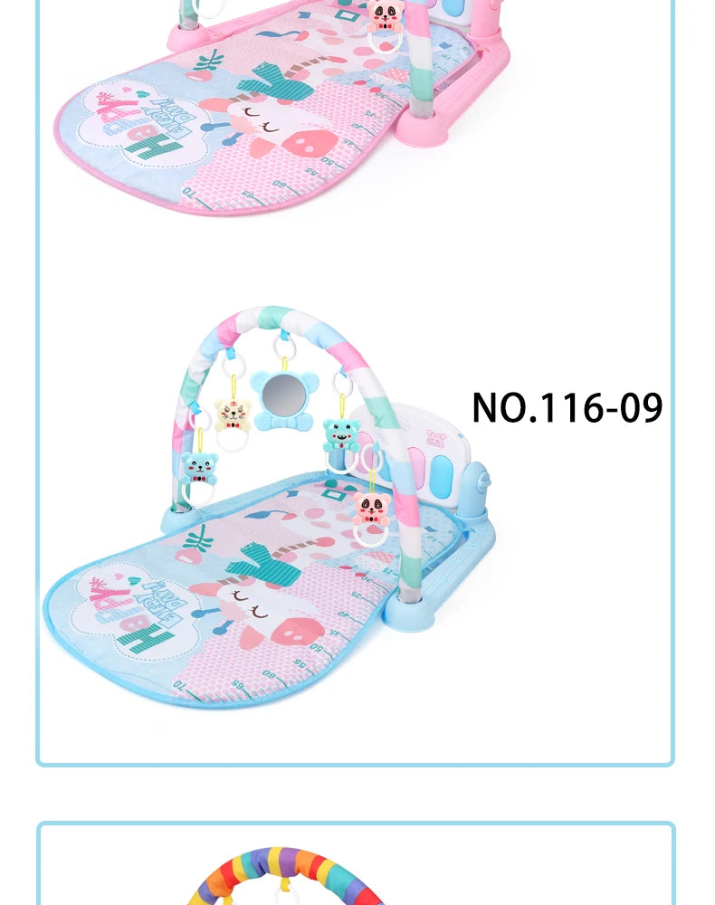 Multifunctional Fitness Frame Baby Activity Gym Play Mat Musical Rack Kid Infant Educational Crawling Carpet Toy Children Gift