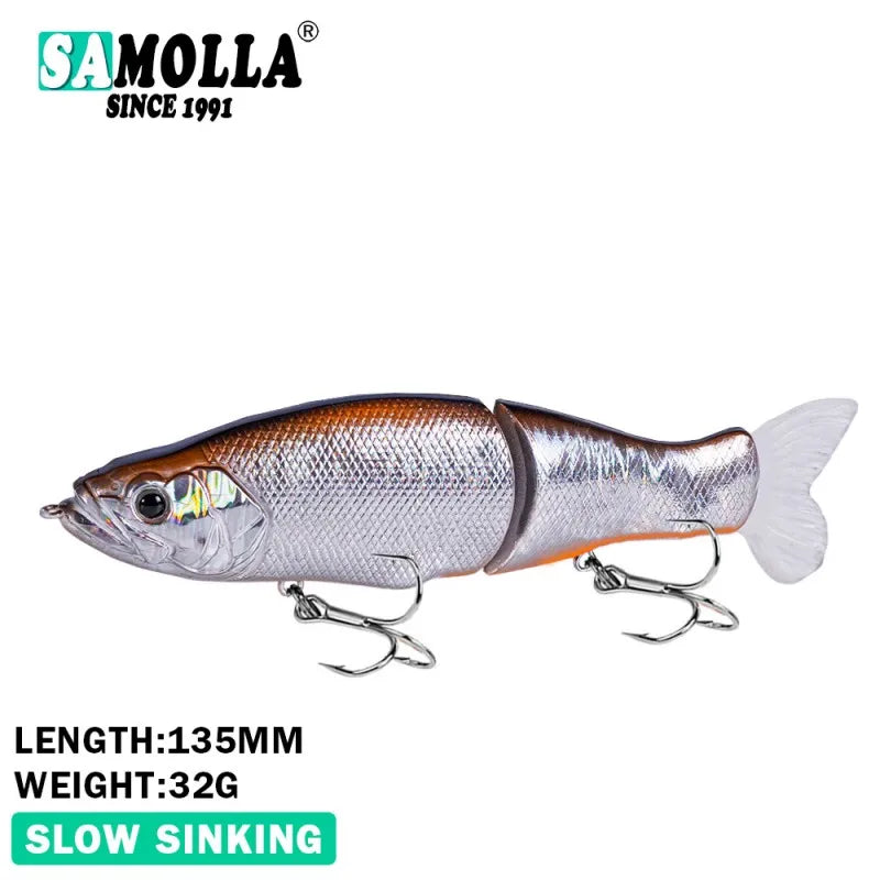 11.5cm/18.5g Balam Glide Bait Catfish Joint Giant Hard Bait Swimbait for Pike Bass Saltwater Glide Bait Leurre De Pêche